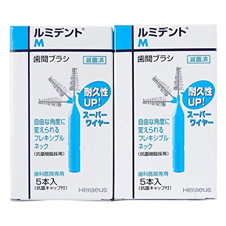 Heraeus Lumident Interdental Brush, 5 pcs/pk (10 pks/Box)